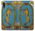 W3746 Tarot Card The World Hülle Schutzhülle Taschen und Leder Flip für Sony Xperia L5