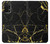 W2896 Gold Marble Graphic Printed Hülle Schutzhülle Taschen und Leder Flip für Samsung Galaxy A32 4G