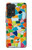 W3391 Abstract Art Mosaic Tiles Graphic Hülle Schutzhülle Taschen und Leder Flip für Samsung Galaxy A52, Galaxy A52 5G