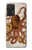 W2801 Vintage Octopus Hülle Schutzhülle Taschen und Leder Flip für Samsung Galaxy A72, Galaxy A72 5G