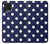 W3533 Blue Polka Dot Hülle Schutzhülle Taschen und Leder Flip für Samsung Galaxy F62
