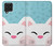 W3542 Cute Cat Cartoon Hülle Schutzhülle Taschen und Leder Flip für Samsung Galaxy F62