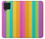 W3678 Colorful Rainbow Vertical Hülle Schutzhülle Taschen und Leder Flip für Samsung Galaxy F62