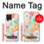 W3705 Pastel Floral Flower Hülle Schutzhülle Taschen und Leder Flip für Samsung Galaxy F62