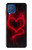 W3682 Devil Heart Hülle Schutzhülle Taschen und Leder Flip für Samsung Galaxy M62