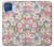 W3688 Floral Flower Art Pattern Hülle Schutzhülle Taschen und Leder Flip für Samsung Galaxy M62
