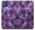 W3713 Purple Quartz Amethyst Graphic Printed Hülle Schutzhülle Taschen und Leder Flip für Samsung Galaxy M62