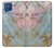 W3717 Rose Gold Blue Pastel Marble Graphic Printed Hülle Schutzhülle Taschen und Leder Flip für Samsung Galaxy M62