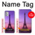 W3447 Eiffel Paris Sunset Hülle Schutzhülle Taschen und Leder Flip für Motorola Moto G Stylus (2021)