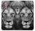 W3372 Lion Face Hülle Schutzhülle Taschen und Leder Flip für Motorola Moto G30, G20, G10