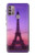 W3447 Eiffel Paris Sunset Hülle Schutzhülle Taschen und Leder Flip für Motorola Moto G30, G20, G10