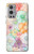 W3705 Pastel Floral Flower Hülle Schutzhülle Taschen und Leder Flip für OnePlus 9 Pro
