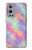 W3706 Pastel Rainbow Galaxy Pink Sky Hülle Schutzhülle Taschen und Leder Flip für OnePlus 9 Pro