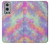 W3706 Pastel Rainbow Galaxy Pink Sky Hülle Schutzhülle Taschen und Leder Flip für OnePlus 9 Pro