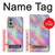 W3706 Pastel Rainbow Galaxy Pink Sky Hülle Schutzhülle Taschen und Leder Flip für OnePlus 9 Pro