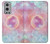 W3709 Pink Galaxy Hülle Schutzhülle Taschen und Leder Flip für OnePlus 9 Pro