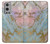 W3717 Rose Gold Blue Pastel Marble Graphic Printed Hülle Schutzhülle Taschen und Leder Flip für OnePlus 9 Pro