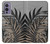 W3692 Gray Black Palm Leaves Hülle Schutzhülle Taschen und Leder Flip für OnePlus 9