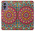 W3694 Hippie Art Pattern Hülle Schutzhülle Taschen und Leder Flip für OnePlus 9