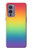 W3698 LGBT Gradient Pride Flag Hülle Schutzhülle Taschen und Leder Flip für OnePlus 9