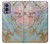 W3717 Rose Gold Blue Pastel Marble Graphic Printed Hülle Schutzhülle Taschen und Leder Flip für OnePlus 9