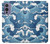 W3751 Wave Pattern Hülle Schutzhülle Taschen und Leder Flip für OnePlus 9