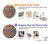 W3752 Zigzag Fabric Pattern Graphic Printed Hülle Schutzhülle Taschen und Leder Flip für OnePlus 9