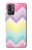 W3514 Rainbow Zigzag Hülle Schutzhülle Taschen und Leder Flip für OnePlus 9R