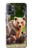W3558 Bear Family Hülle Schutzhülle Taschen und Leder Flip für OnePlus 9R