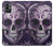 W3582 Purple Sugar Skull Hülle Schutzhülle Taschen und Leder Flip für OnePlus 9R