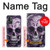 W3582 Purple Sugar Skull Hülle Schutzhülle Taschen und Leder Flip für OnePlus 9R