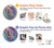 W3676 Colorful Abstract Marble Stone Hülle Schutzhülle Taschen und Leder Flip für OnePlus 9R