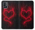 W3682 Devil Heart Hülle Schutzhülle Taschen und Leder Flip für OnePlus 9R