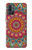 W3694 Hippie Art Pattern Hülle Schutzhülle Taschen und Leder Flip für OnePlus 9R