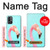W3708 Pink Flamingo Hülle Schutzhülle Taschen und Leder Flip für OnePlus 9R