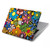 W3281 Colorful Hippie Flowers Pattern Hülle Schutzhülle Taschen für MacBook Pro 15″ - A1707, A1990