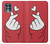 W3701 Mini Heart Love Sign Hülle Schutzhülle Taschen und Leder Flip für Motorola Edge S