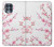 W3707 Pink Cherry Blossom Spring Flower Hülle Schutzhülle Taschen und Leder Flip für Motorola Edge S