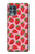 W3719 Strawberry Pattern Hülle Schutzhülle Taschen und Leder Flip für Motorola Edge S