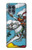 W3731 Tarot Card Knight of Swords Hülle Schutzhülle Taschen und Leder Flip für Motorola Edge S