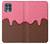 W3754 Strawberry Ice Cream Cone Hülle Schutzhülle Taschen und Leder Flip für Motorola Edge S