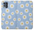W3681 Daisy Flowers Pattern Hülle Schutzhülle Taschen und Leder Flip für Motorola Moto G100