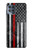 W3687 Firefighter Thin Red Line American Flag Hülle Schutzhülle Taschen und Leder Flip für Motorola Moto G100
