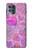 W3710 Pink Love Heart Hülle Schutzhülle Taschen und Leder Flip für Motorola Moto G100
