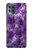 W3713 Purple Quartz Amethyst Graphic Printed Hülle Schutzhülle Taschen und Leder Flip für Motorola Moto G100