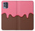 W3754 Strawberry Ice Cream Cone Hülle Schutzhülle Taschen und Leder Flip für Motorola Moto G100