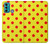 W3526 Red Spot Polka Dot Hülle Schutzhülle Taschen und Leder Flip für Motorola Moto G60, G40 Fusion