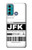 W3664 Airline Travel Luggage Label Hülle Schutzhülle Taschen und Leder Flip für Motorola Moto G60, G40 Fusion