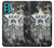 W3666 Army Camo Camouflage Hülle Schutzhülle Taschen und Leder Flip für Motorola Moto G60, G40 Fusion