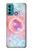 W3709 Pink Galaxy Hülle Schutzhülle Taschen und Leder Flip für Motorola Moto G60, G40 Fusion